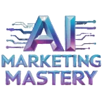"AI Marketing Mastery logo displayed above the contact form for user inquiries and support."