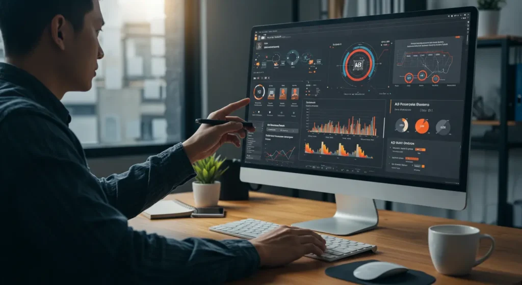 "A laptop displaying a personalized email in an inbox, tailored to the recipient's interests and past interactions, as part of 5 Smart Ways to Use Artificial Intelligence in Digital Marketing."